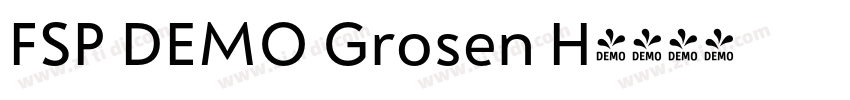 FSP DEMO Grosen H字体转换 FSP DEMO Grosen H字体转换